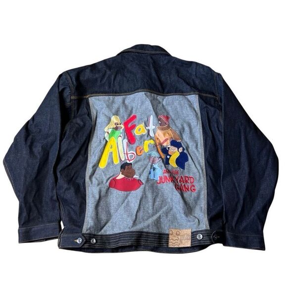 Vintage Y2K FUBU Fat Albert Denim Jacket Trucker 3XL - Picture 4 of 8